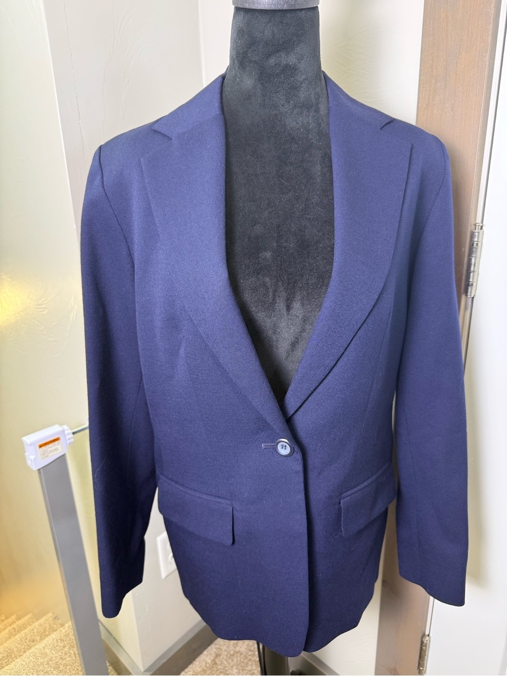 Pendleton Women's Vintage Navy Blue Double Breasted Blazer 100% Wool Business 10